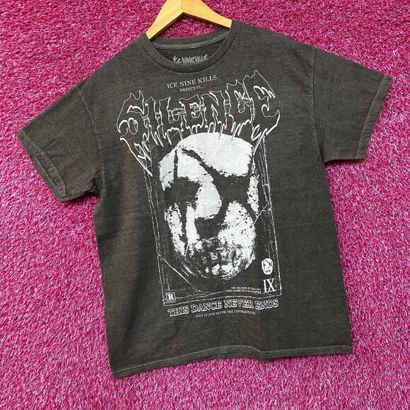 Ice Nine Kills Silence Mask Rock Tee size Large - Picture 3 of 4